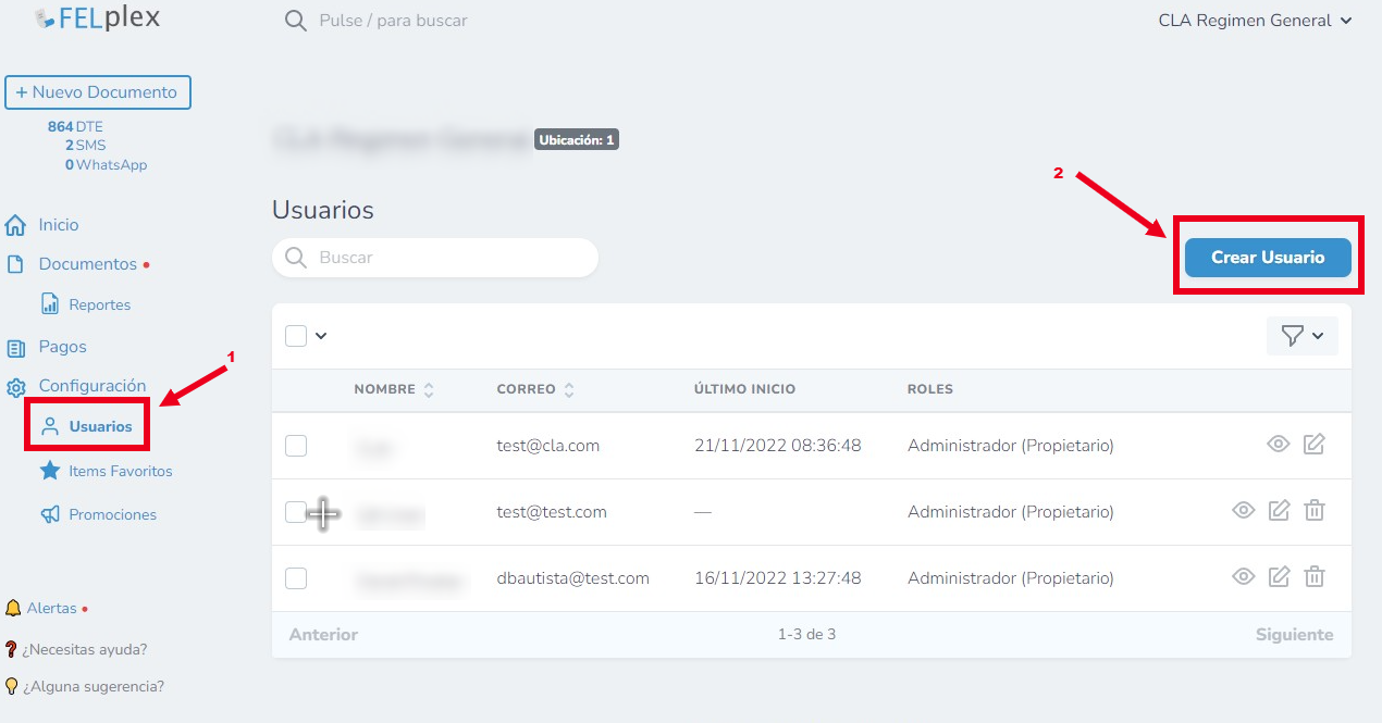 Crear un nuevo usuario – PLEXapps de CARI Latinoamérica